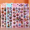 KPOP Demon Hunters Group 3D Embossed Cute Cartoon Stickers Self Adhesive Creative Decorative Supplies for DIY Children's gifts