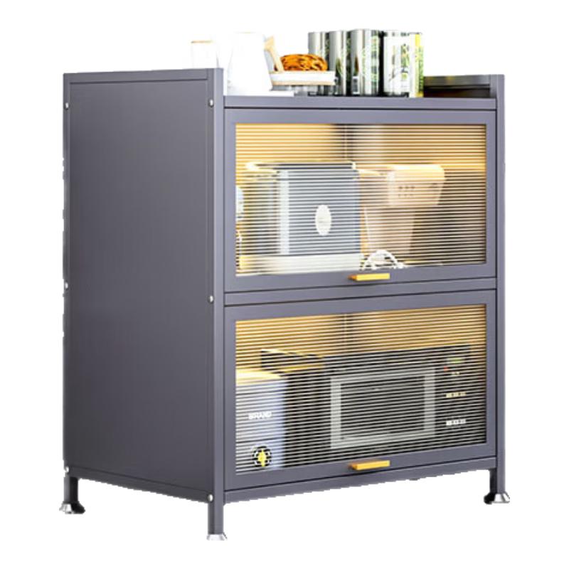 

Multi-functional 4-Tier Carbon Steel Kitchen Storage Rack with Wheels