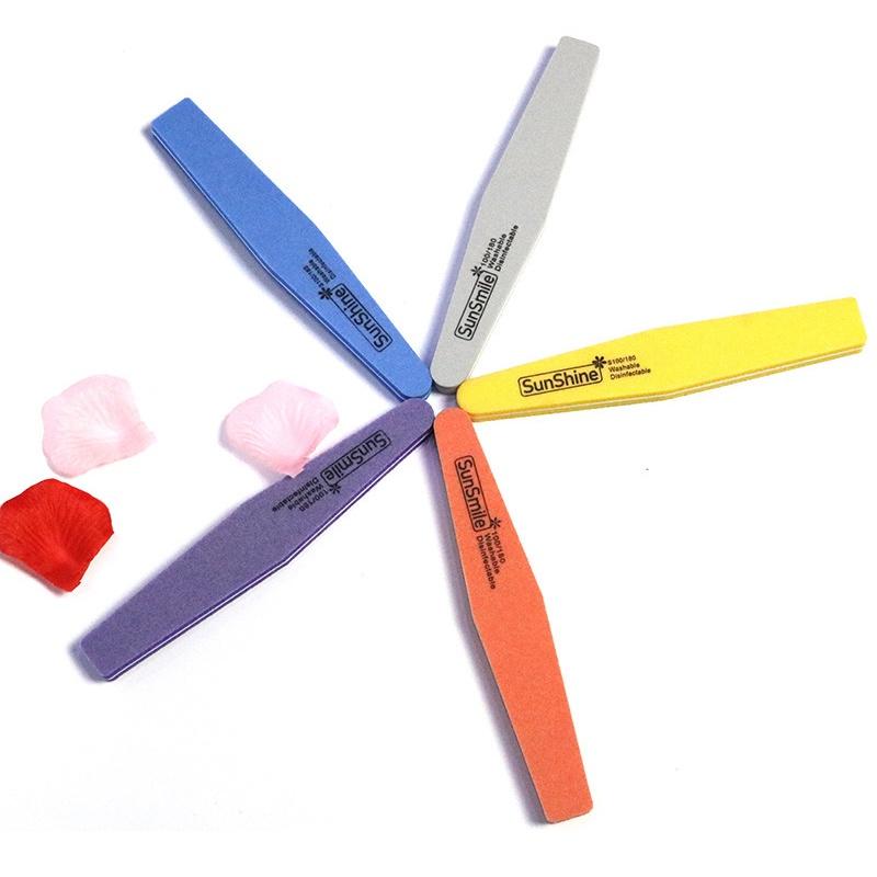 10pcs Professional Nail Files Nail Buffer 100/180 Grit Sanding Polishing Grinding Manicure Nail Art Tools