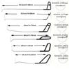 Car Dent Repair Remover Hooks Rods Tools Car Paintless Dent Removal Door Dent Dings Removal Painless Tool for Automotive Hail