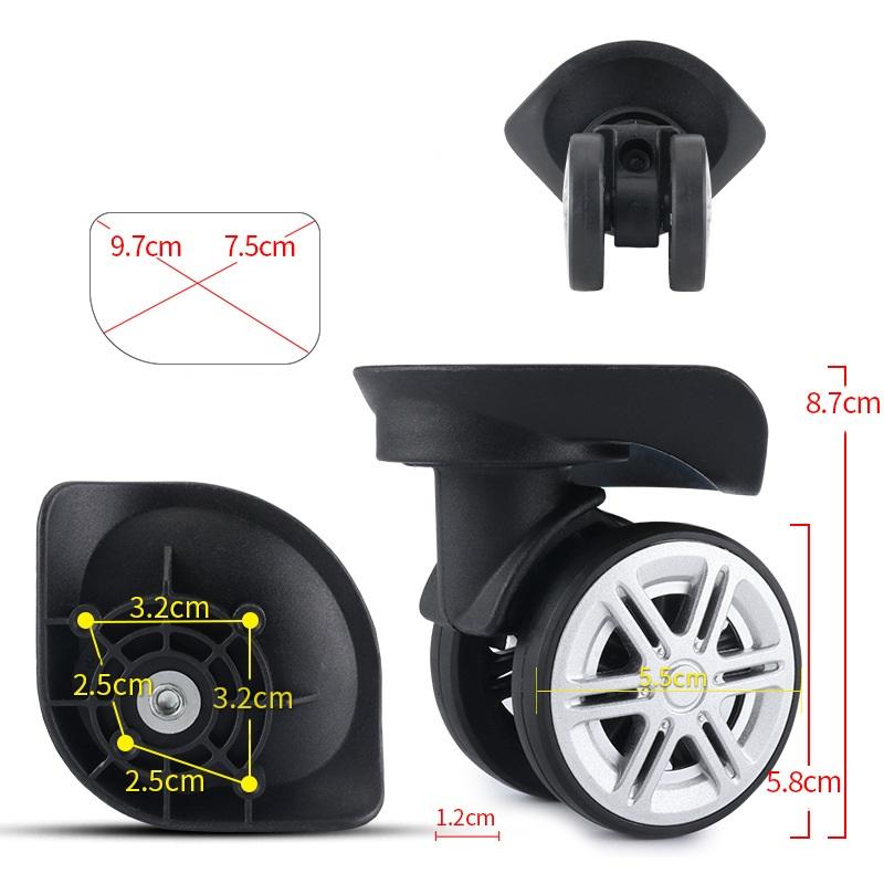 Trolley Case Luggage Wheel Accessories Wheel Repair Code Suitcase Pulley Suitcase Luggage Accessories Universal Wheel