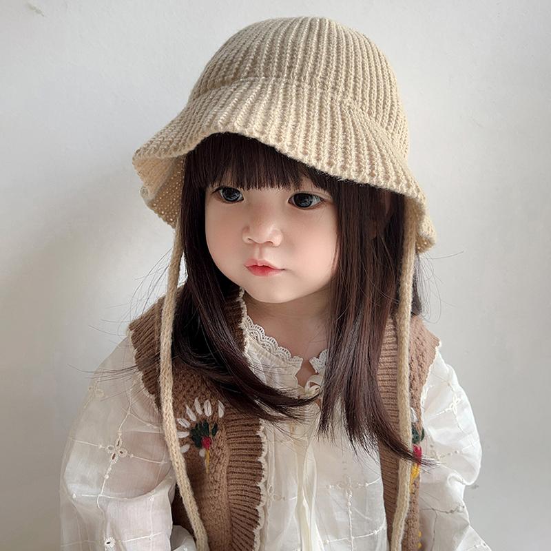 Children's Fisherman Hat Boys and Girls Knitted Hat Baby Travel Hats