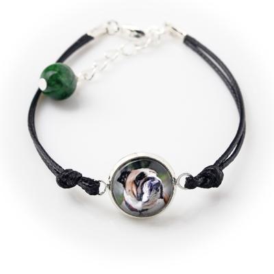 Bulldog, English Bulldog, British Bulldog - Bracelet with Your Photo Handmade, Unique Jewelry from the Brand