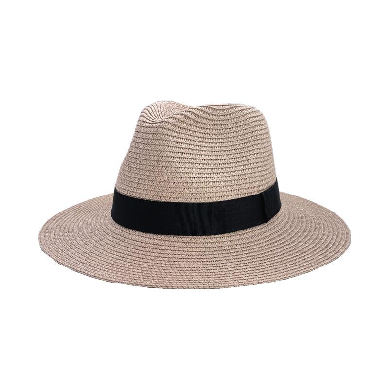 Panama Straw Hat, Men's and Women's Top Hats, Summer Shade, Beach Brim Sun Hats