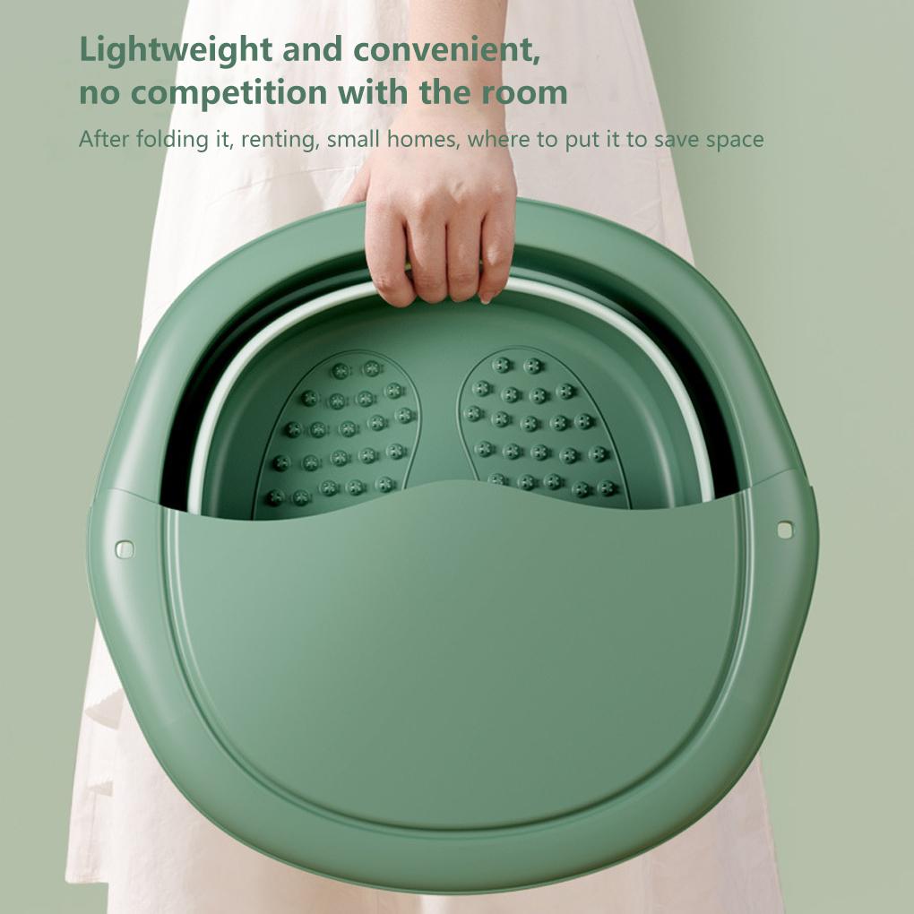 Складне Відро для Миття та Масажу Стоп, Щиколоток та Пальців Ніг, Великий Об'єм, Ванночка для Ног, Таз для Миття Ніг, Масажний Салон, Педикюр, Побутові Приналежності