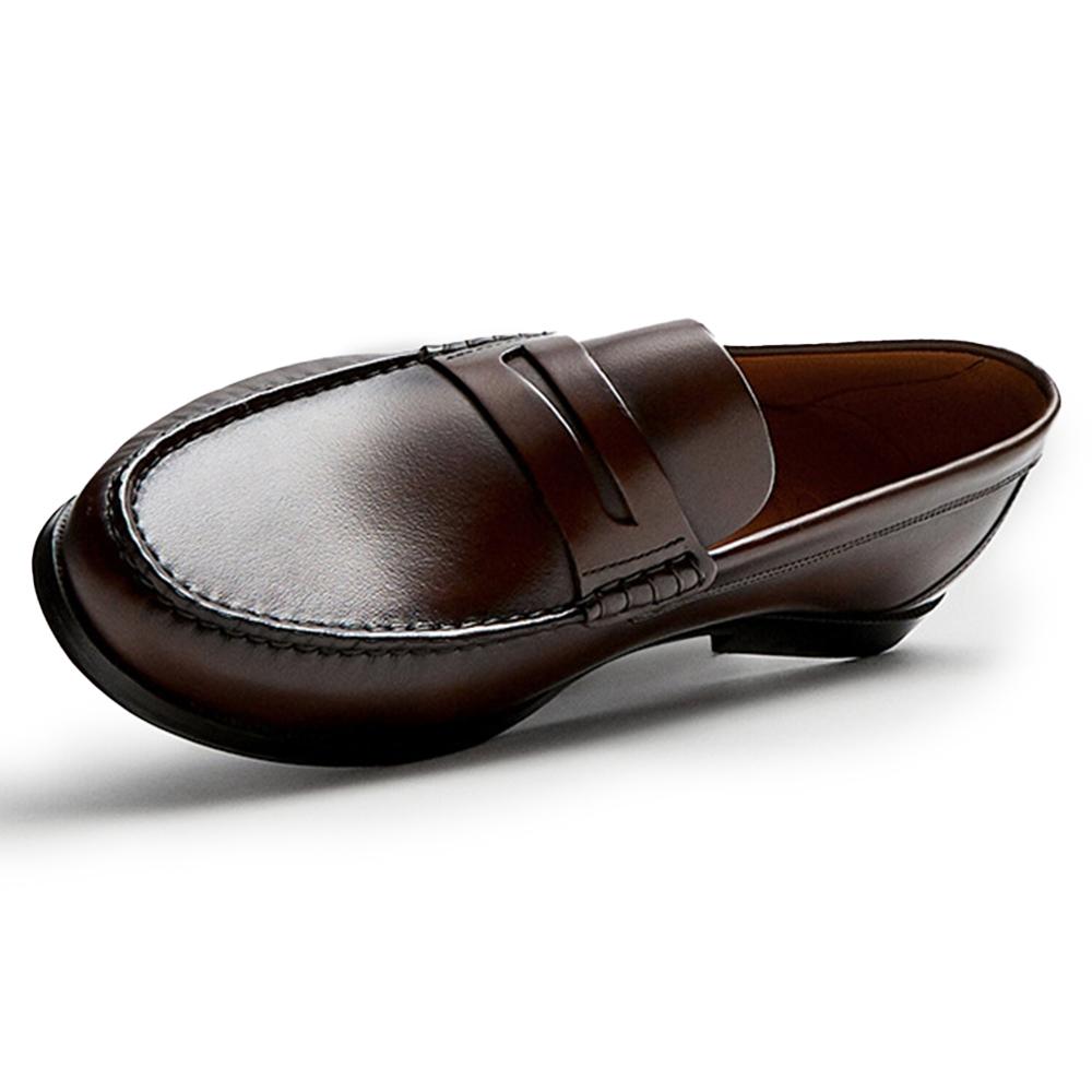Fashion Vintage Top Layer Genuine Leather Slip on Loafers Breathable Moccasins Driving Design Casual Cowhide Shoes for Men