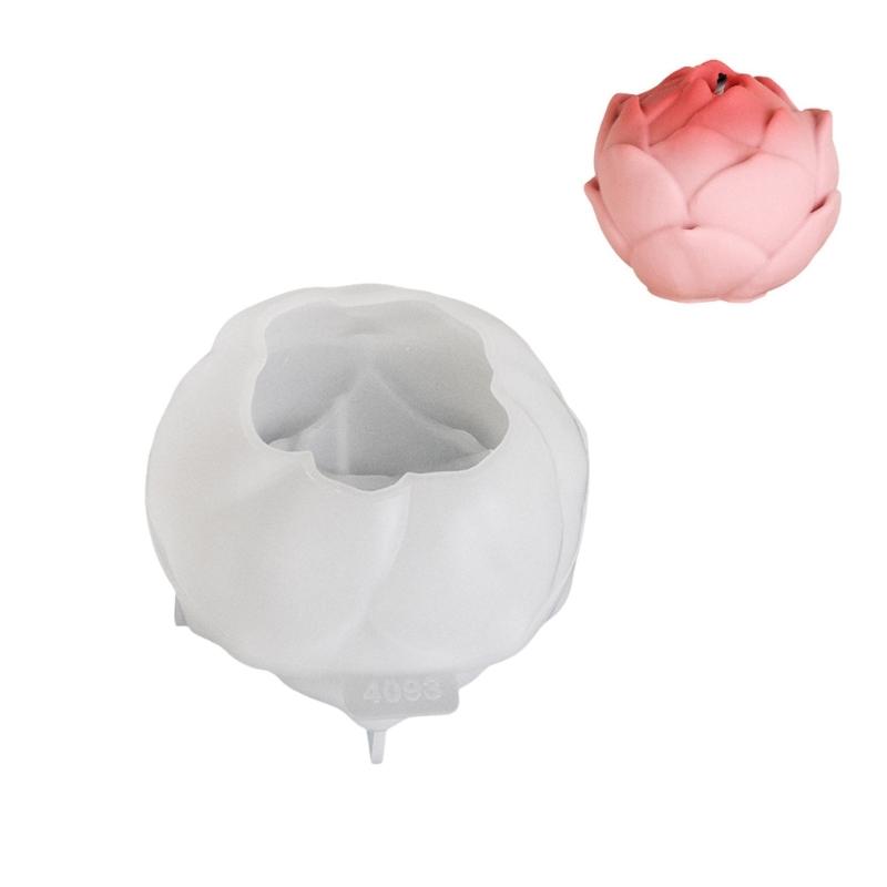 Flexible Silikonform, 3D-Blumenform, Kerzenformen, Duft-Aromatherapien, Herstellungsform, handgefertigte Desktop-Ornament-Form