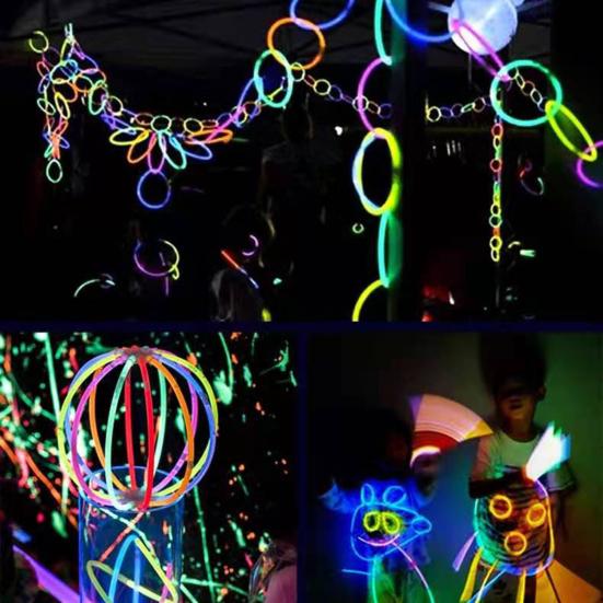 1 Set Glow Decorative Stick Kit Transformable Wearable Exciting Accessories for Glowing Nighttime Fun Stick Toys