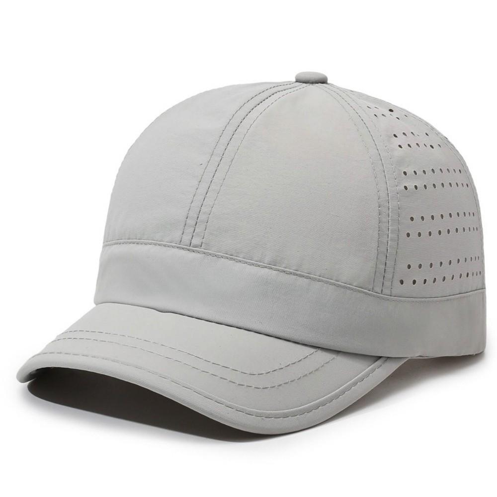 Casual Quick-drying Baseball Cap Breathable Short Brim Sun Protection Cap Solid Color Thin Truckers Hat