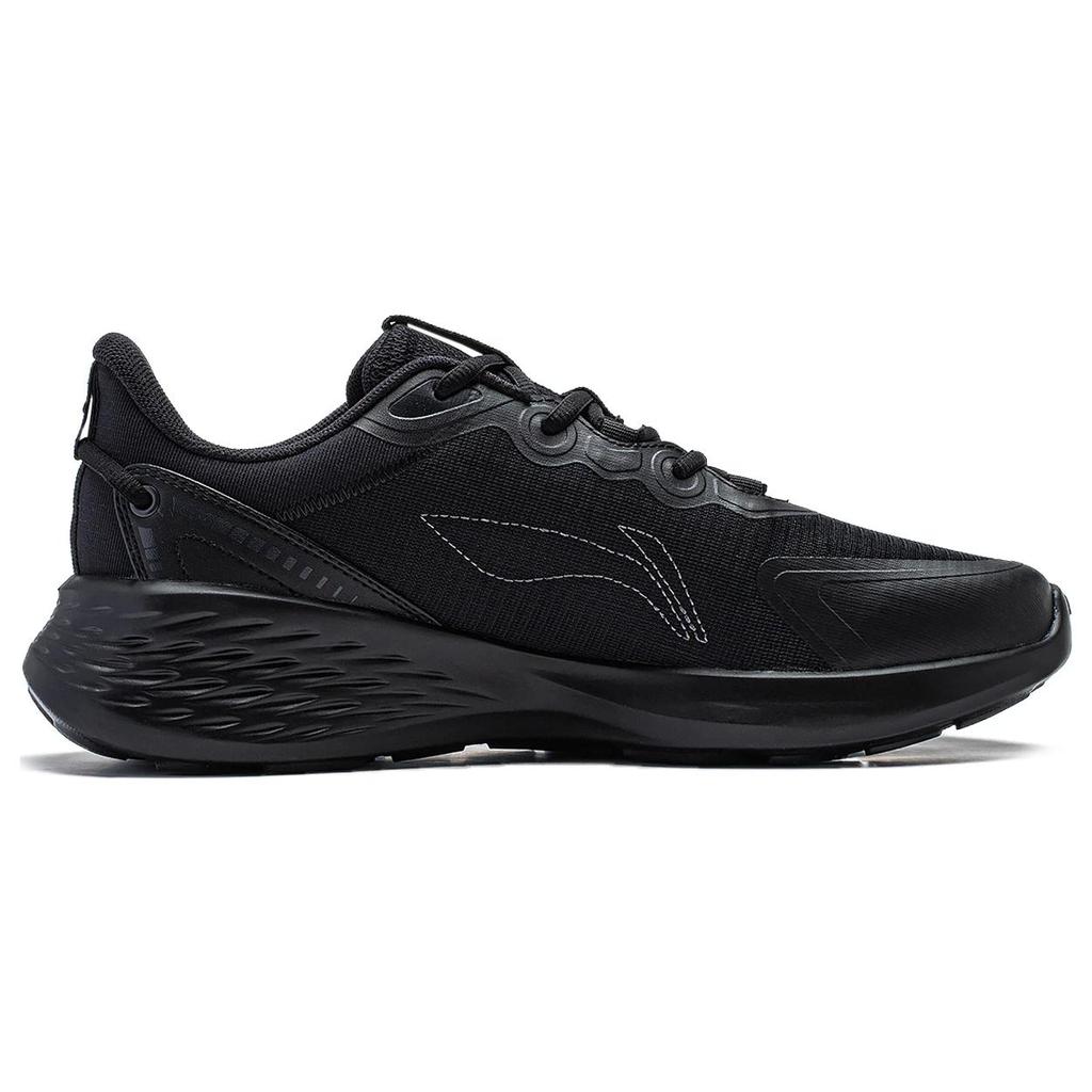 Li Ning Soft Slip Resistant Abrasion Resistant Low top Running Shoes Men's Black ARST047-5