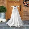 Lumière de décoration de chien fantôme de 2,3 pieds avec télécommande Halloween Fantôme Décor Mignon Effrayant Autoportant Accessoire de Fête d'Halloween