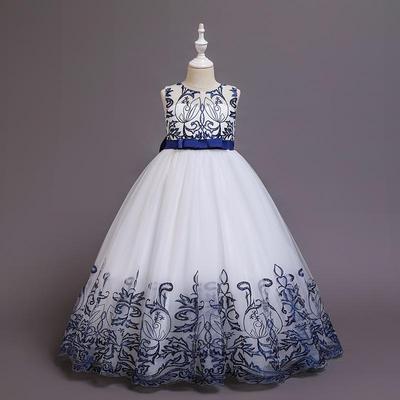Formelles Prinzessinnenkleid mit Spitze und Schleife für Kinder