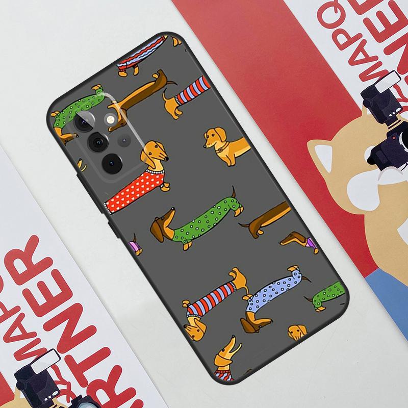Dachshund Dog Case For Samsung Galaxy A36 A35 A55 A06 A16 A26 A56 A53 A32 A52 A33 A13 A14 A34 A54 A17 A15