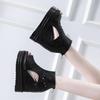 Fashion 2025 New Summer Fashion Platform Wedge Sandals Women 12CM High Heel Sexy Fish Mouth Waterproof Platform Elevation Cool Boots