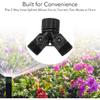 Tap Y Splitter 2 Way 2 Valves Hose Splitter Connector for Garden Hose Faucet EU Standard 4pcs (Black)