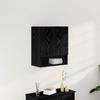 Wall Mounted Cabinet Black Oak Effect 60 x 30 x 70 cm Engineered Wood