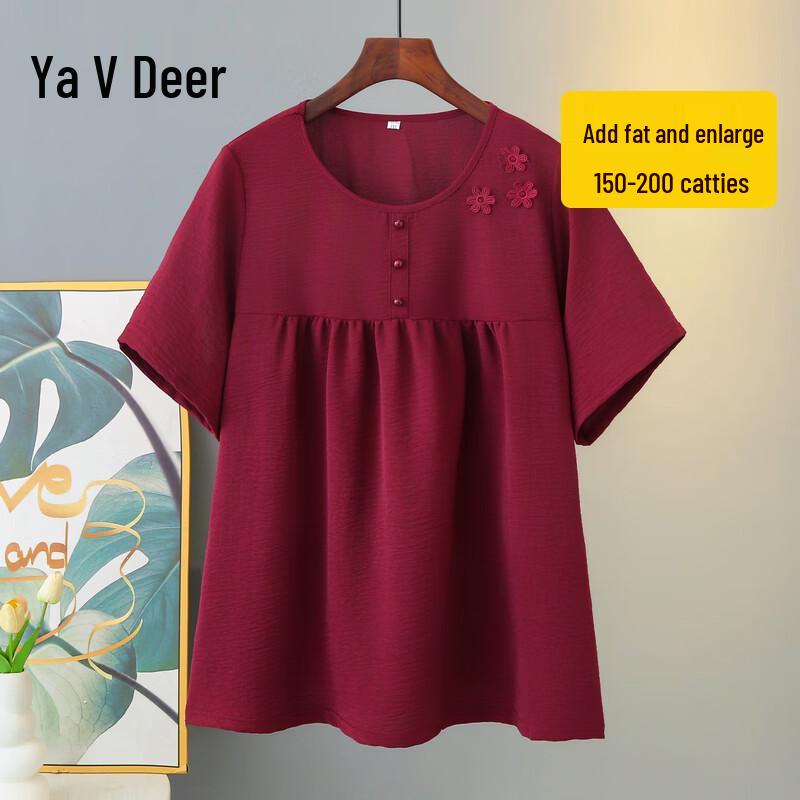 Yalu Women s Plus Size Short Sleeve T-Shirt 5XL