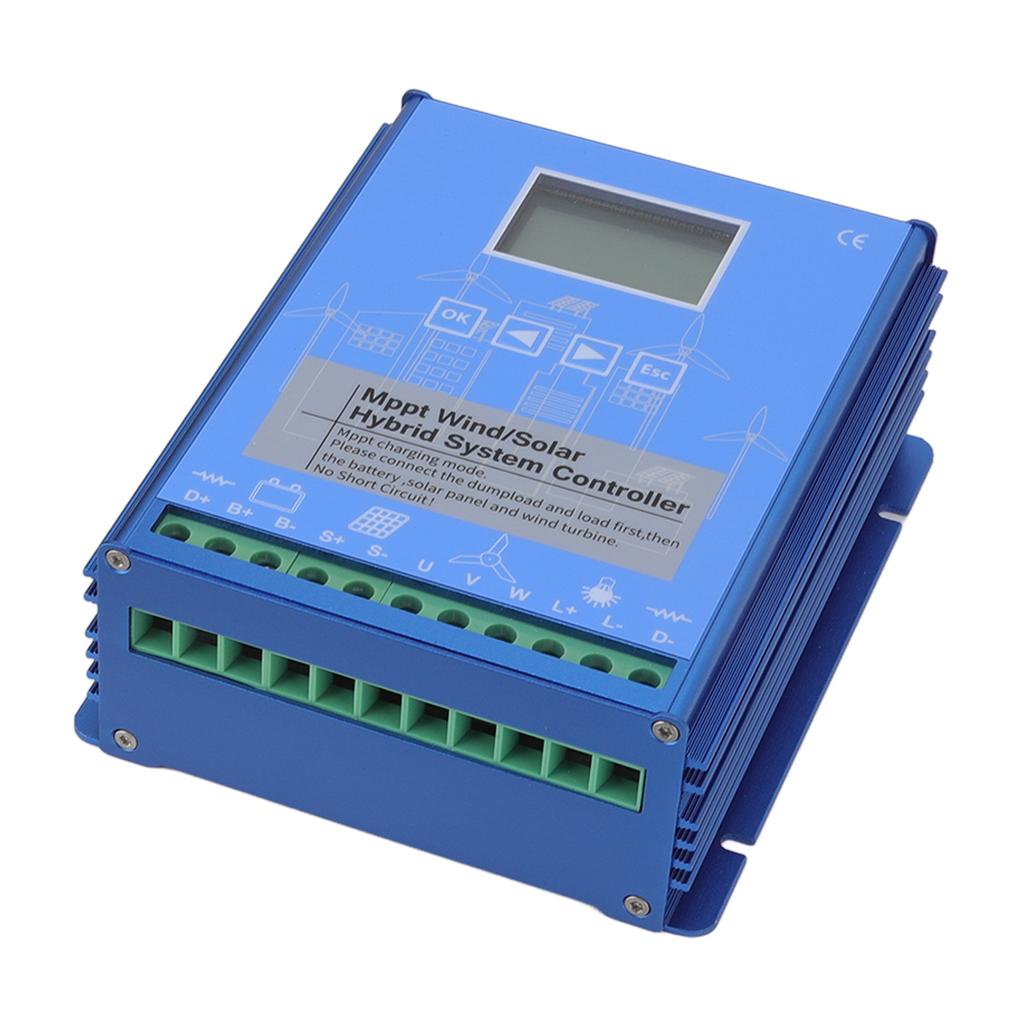 12V 24V Wind Solar Hybrid Controller LCD Display MPPT Boost Charging Multifunctional LCD Wind Solar Controller