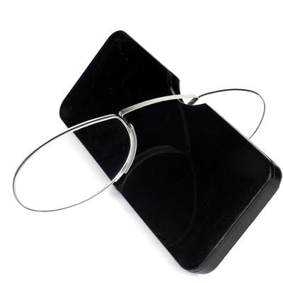 Foam Nose Reading Glasses Men With Case Women'S Clip On Nose Pads Mini  Portable Wallet Reader