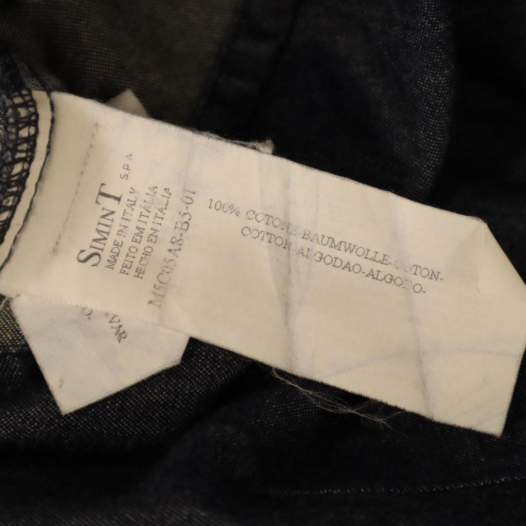 ARMANI JEANS made in Italy Long sleeve Chambray shirt 38 Indigo Women Used