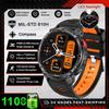 2026 New 1100mAh Battery Outdoor Ultra Durable Men Smartwatch Flashlight Heart Rate Bluetooth Call 5ATM Waterproof Sports Smart Watch