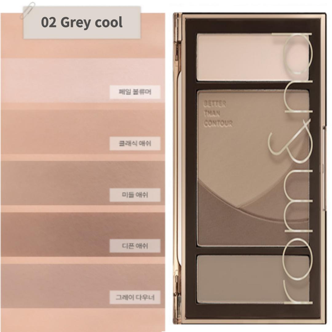 

[rom&nd] НОВАЯ палитра для контура макияжа BETTER THAN CONTOUR / контур лица, носа, Ratio Shading, хайлайтер для лица, румяна romand, объем, пуха