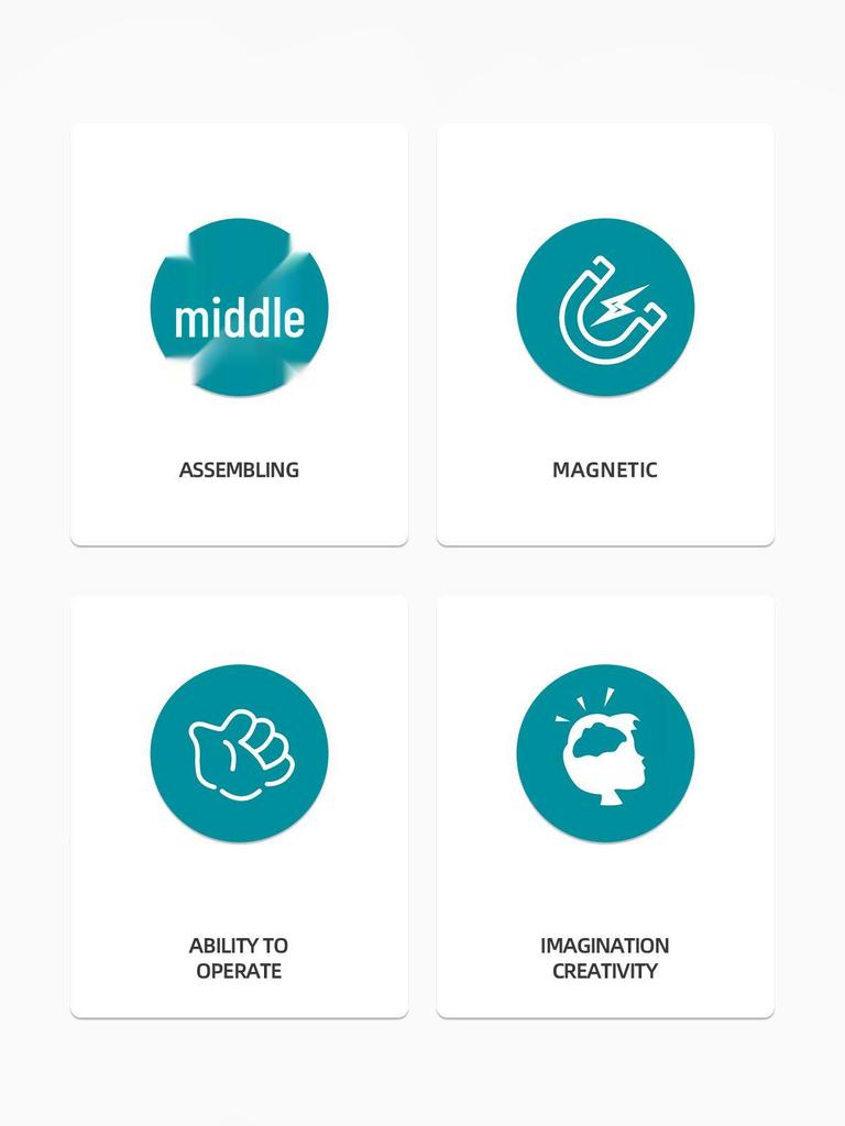 Stained Glass Magnetic Marble Run: Kids' Magnetic Building Blocks and Tracks