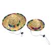 Mexico Style Straw Weaving Cap for Cat Summer Photography Dog Anti-Uv Party Hat