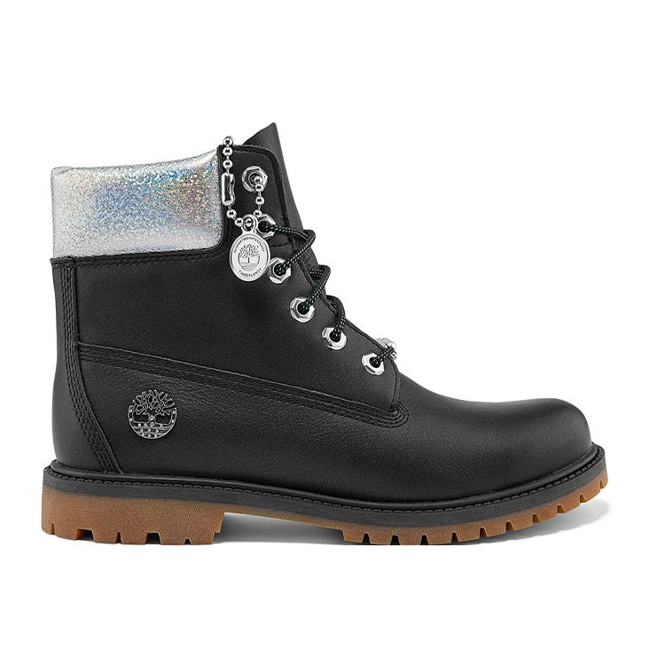 Timberland 6 Inch Outdoor Casual Waterproof High-Top Martin Boots Women boots Black A2M8GW