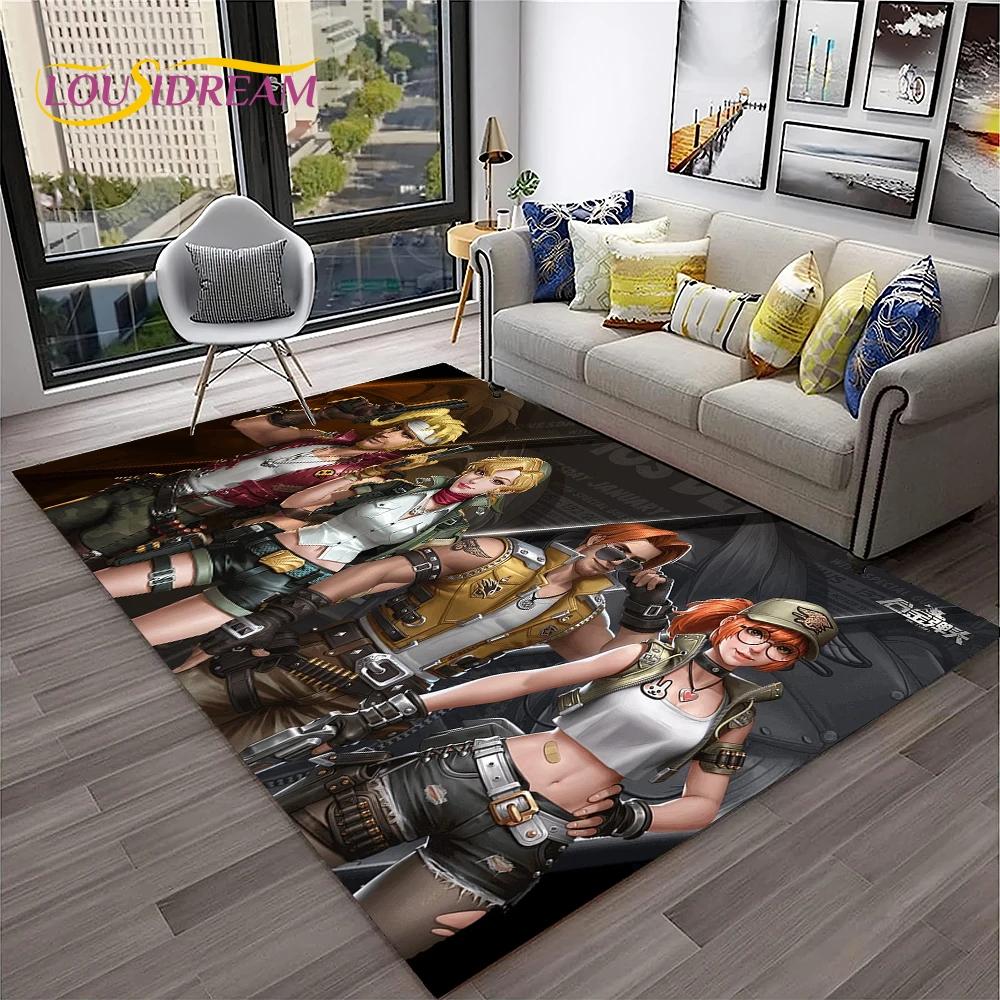 Cartoon Metal Slug Gamer Retro Game Carpet Rug for Home Living Room Bedroom Sofa Doormat Decor,kids Area Rug Non-slip Floor Mat