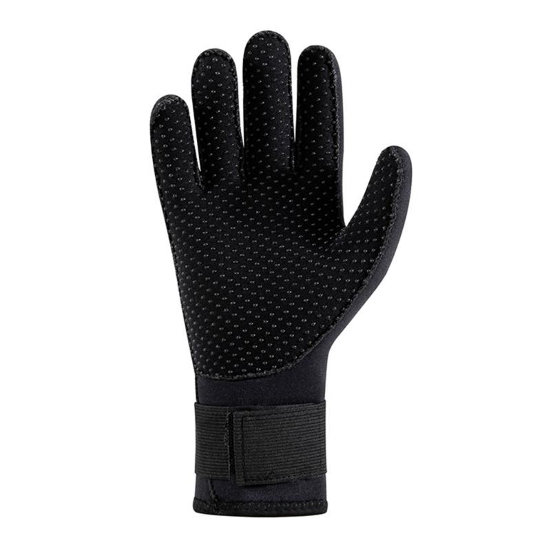 Wetsuit Winter Gloves with Adjustable Waist Strap for Scubas Diving Warm Water Gloves, 5mm Neoprene Five Finger Gloves