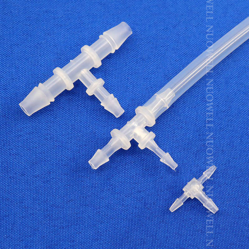 T-Type Reducing Tee Plastic PP Connectors, Pagoda Adapter, Irrigation Pipe Fittings, Hose Aquarium Joints, 2-3.2mm, 5-100Pcs