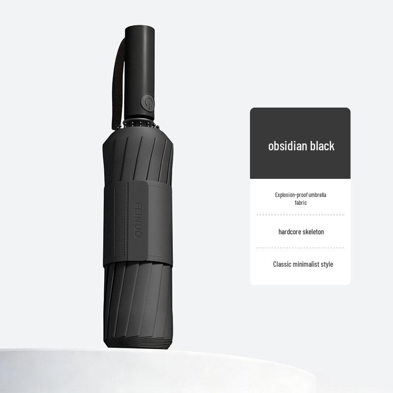 24-Rib Sturdy Windproof Umbrella: Extra Large, Thickened with Black Glue for Sunny & Rainy Days