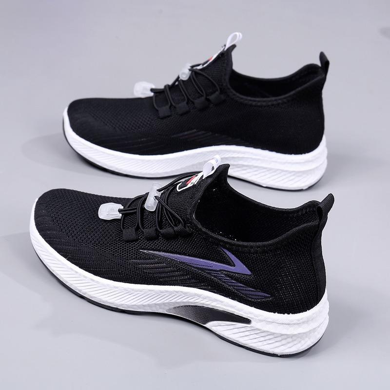 Shoes Women's Spring New Women's Shoes Casual Mother Shoes Fly-woven Shoes Soft-soled Comfortable Sports Shoes Women
