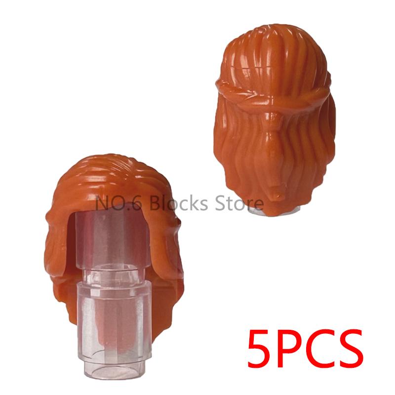 MOC City Small Particles Building Blocks Boys Girls Figures Accessories Curly Hair Beard Set Mini Bricks Toys Gifts For Kids G01