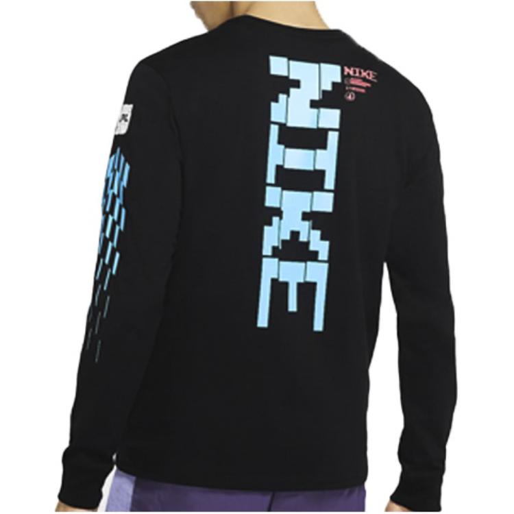 Nike T Shirts Men's Black Crew Neck Moderate Straight Fit DA5004-010