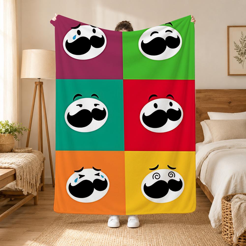 Pringles Fashion Throw 240g flannel blanket, suitable for sofas, beds, offices, exquisite gift blankets