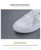 2025 Summer Women's Mesh Breathable Casual Sneakers - Korean Style, Non-slip, Fashionable Soft Sole, White.