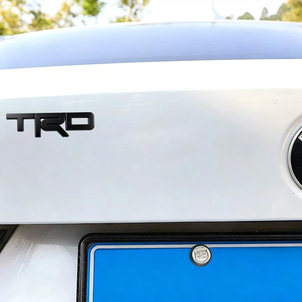 TRD Emblem 3D Metal Car Body Stickers Front Grille Rear Trunk Badge For Toyota Hilux Corolla RAV4 Camry Highlander Yaris Cross AA9