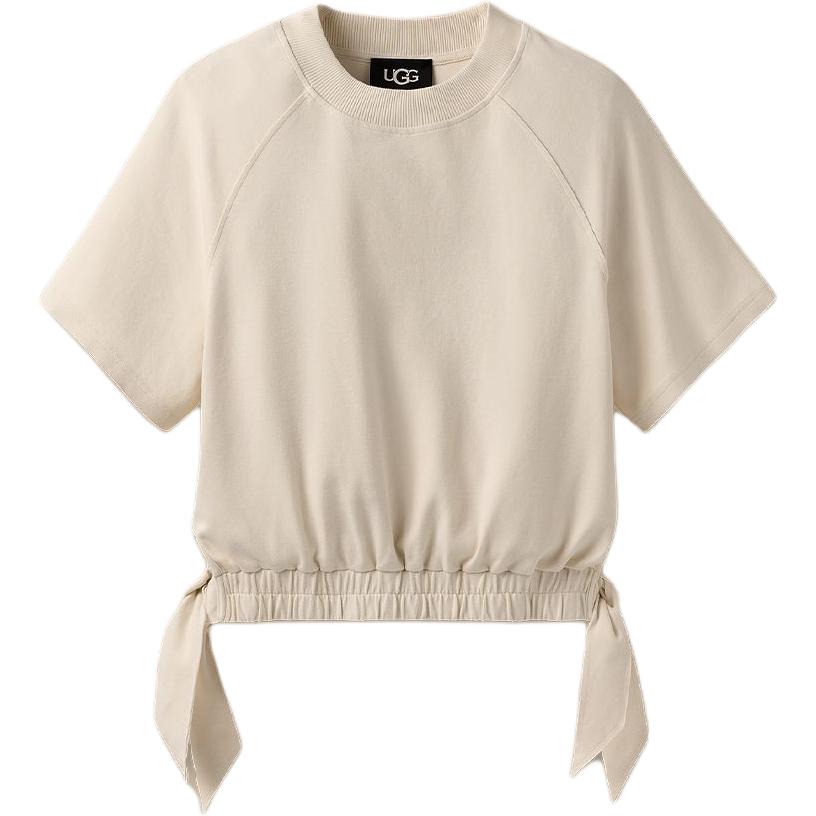 UGG Solid Color Round Neck Short Sleeve Raglan T-Shirt Women tops 1175137-CRM S