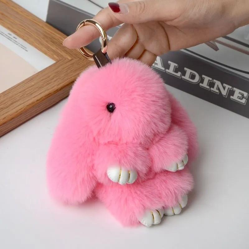 Imitation Rabbits Hair Cute Cute Rabbits Pendant Cute Rabbits Bag Pendant Car Keychain Plush Charm