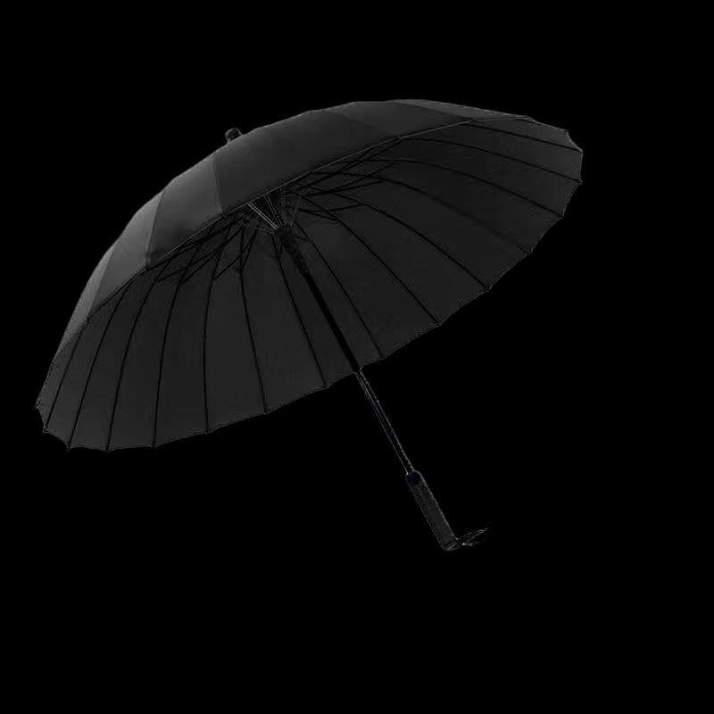 Pu Lian Long Handle Double Umbrella with Waterproof Sleeve