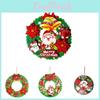 Charming Christmas Snowman Old Man Wreath Decoration For Festive Indoor Decor