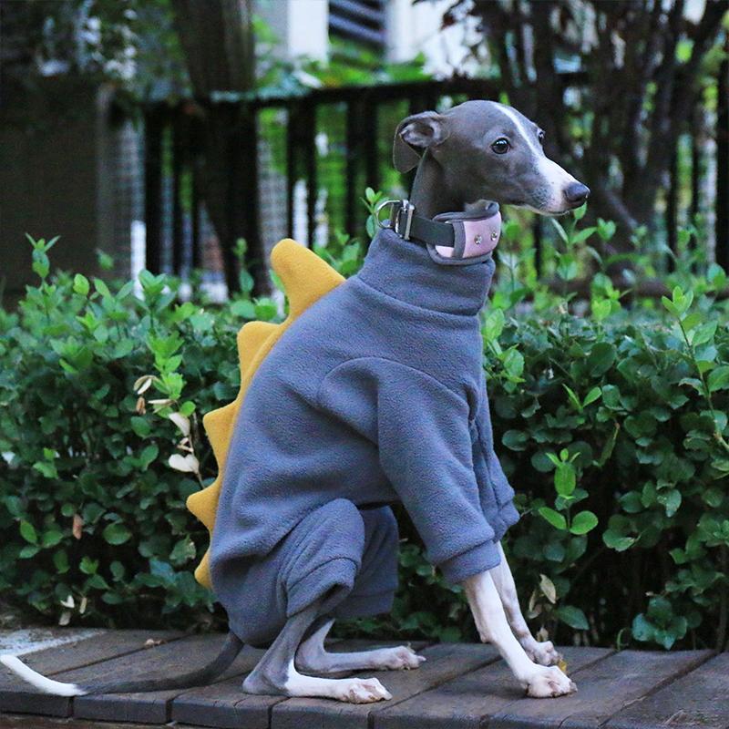 S-3XL Hund Winter Rollkragen Whippet Kleidung Polar Fleece Italienischer Windhund Mantel Grün Hund Bedlington Kleine Mittlere Hunde Jacke