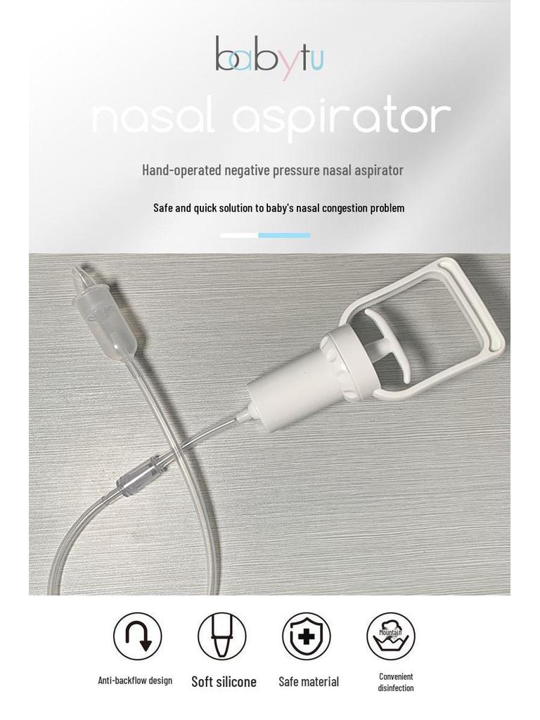 Yenidoğanlar ve Çocuklar için Manuel El Pompası Burun Aspiratörü - Burun Tıkanıklığından Etkili Rahatlama
