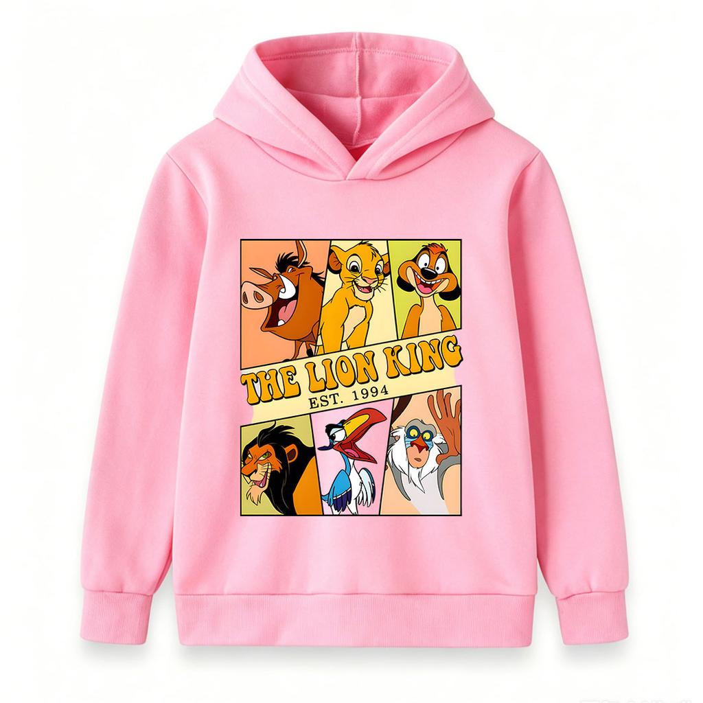 Kids Boys Girls Crewneck Hoodie, 1994 Retro Classic Animal Themed Printed Casual Pullover Sweatshirt, Soft Warm Long Sleeve Top for Daily Outdoor