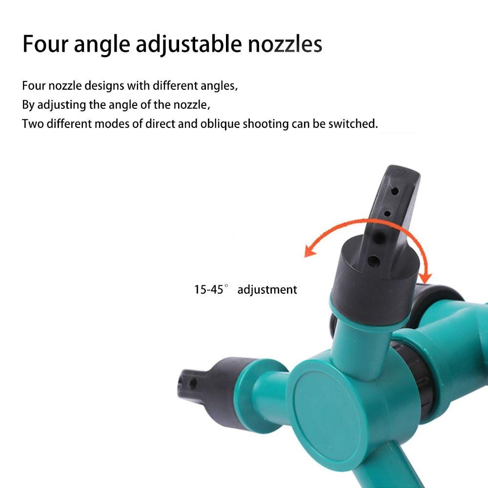 Adjustable Garden Sprinkler Three-Fork Watering System Large Area Rotating Sprinkler  Lawn