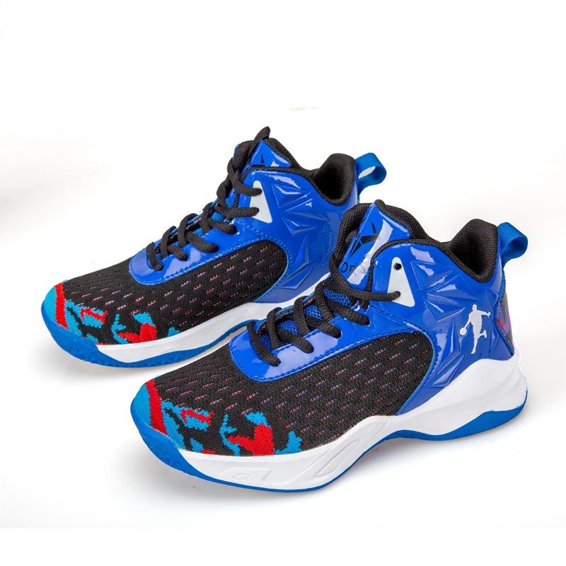 Children's basketball shoes 2025 spring and summer new boys' sports shoes teenagers friction sound wear-resistant running shoes