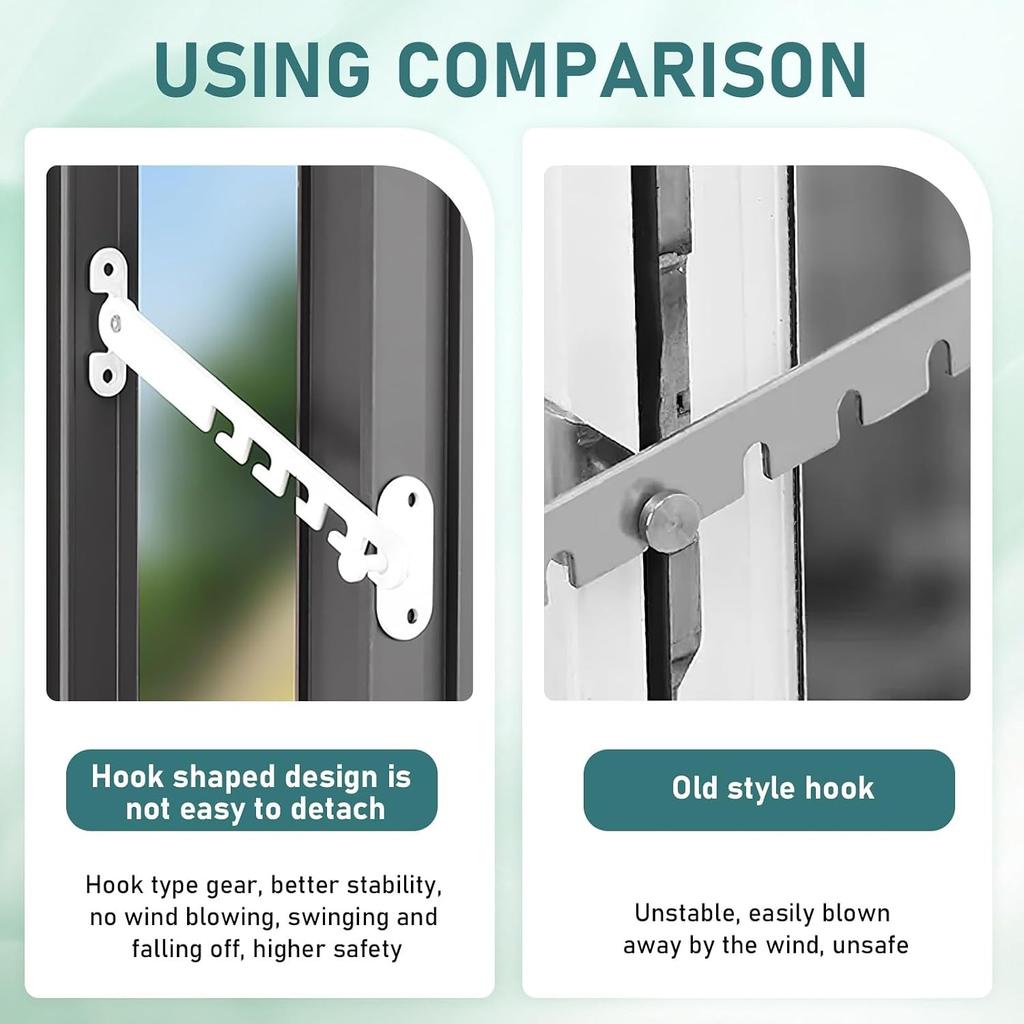 Fensterschlösser Kindersicherung Fensterbegrenzer für Upvc Katzenfenstergitter Aluminiumlegierung Fensterriegel Fensterhalter Offenhalten Fensteröffnung Begrenzer
