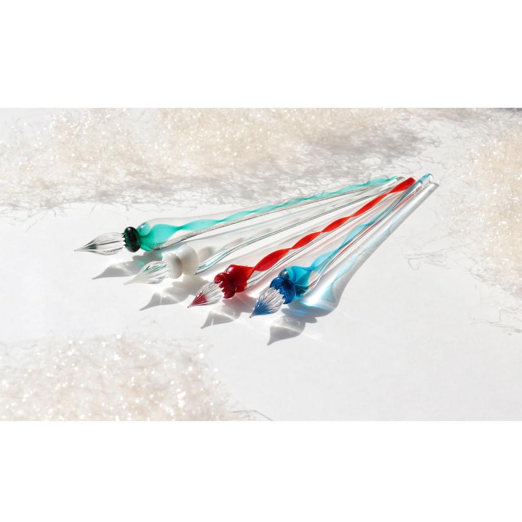 Teranishi Chemical Industry Guitar Glass Pen, Ribbon, Blue, GLAR-BL